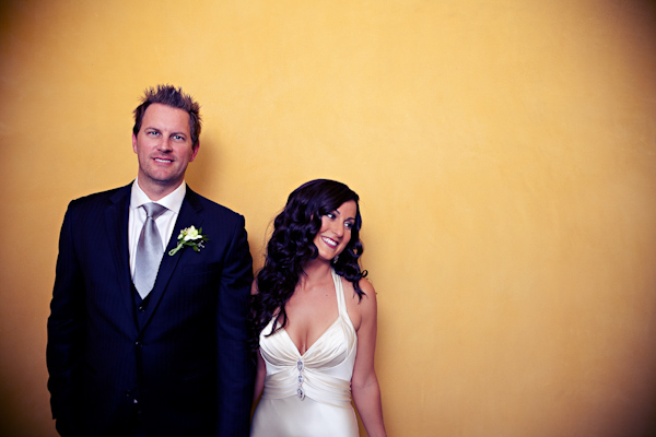 portrait of happy couple - photo by Southern California wedding photographers Callaway Gable